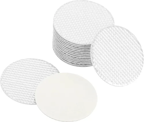 Miniatura 6 de PATIKIL Revestimiento de tapa de papel de aluminio de 3.32 pulgadas, 150 piezas resistentes a la inducción de manipulaciones selladoras térmicas