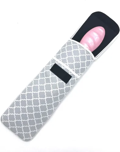 Miniatura 6 de Wanty Funda para alisadores de cabello con cierre, soporte de neopreno para rizador de hierro plano, funda de viaje, funda de viaje, funda de bolsa