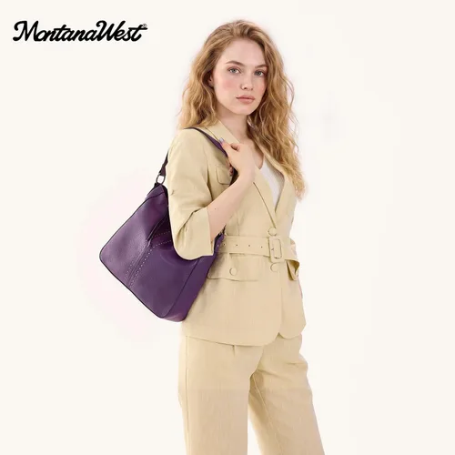 Miniatura 2 de Montana West - Bolsas hobo medianas para mujer, con asa superior, bandolera, bolso cruzado, bolsa de mano tipo cubo