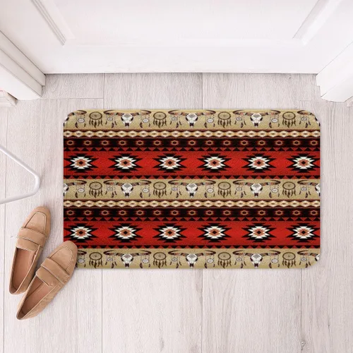 Miniatura 38 de Feelyou Aztec Bathroom Rugs Aztec Southwestern Printed Bath Mats for Bathroom Bohemian Bath Rugs for Shower Tub Cowboy Cowgirl Bathroom Accossories
