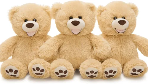 Miniatura 20 de MorisMos 10 Osos de Peluche a Granel para Baby Shower, Osos de Peluche Lindos de 14 Pulgadas Animales de Peluche de Felpa, Pequeños Osos de Peluche