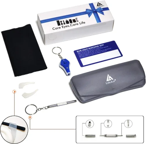 Miniatura 9 de LifeArt Lentes de bloqueo de luz azul, antifatiga ocular, anteojos de lectura para computadora, anteojos de juegos, gafas de TV para mujeres
