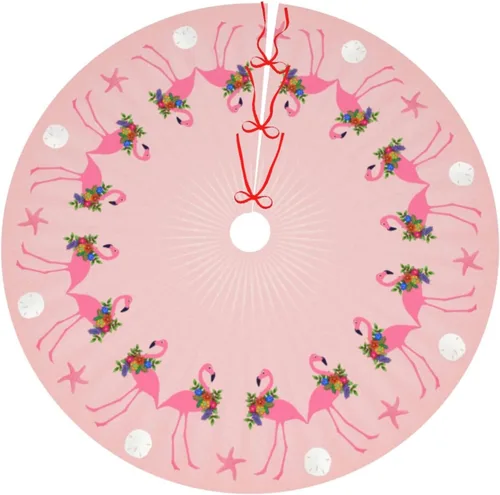 Miniatura 55 de A Brood of Chickens - Falda de árbol de Navidad de 30 pulgadas con borde de cuadros búfalo rojos y negros, decoración para Feliz Navidad, casa