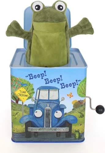 Miniatura 2 de YOTTOY Little Blue Truck Collection Little Blue Truck Jack-in-The-Box - Juguete de peluche infantil con música, 5.5 x 5.5 x 5.5 pulgadas