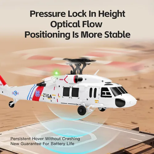 Miniatura 2 de Helicóptero de control remoto K270 UH60L 2.4Ghz 4CH Helicóptero RC Heli Aileronless giroscopio de 6 ejes Presión de aire Retención de flujo óptico