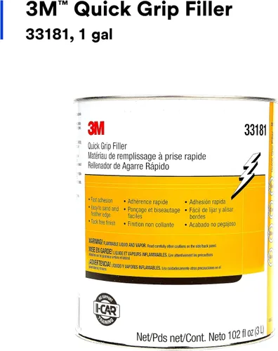Miniatura 2 de 3M Relleno de agarre rápido 33181, resistente a las manchas, sin pegajosidad, duradero, 1 galón