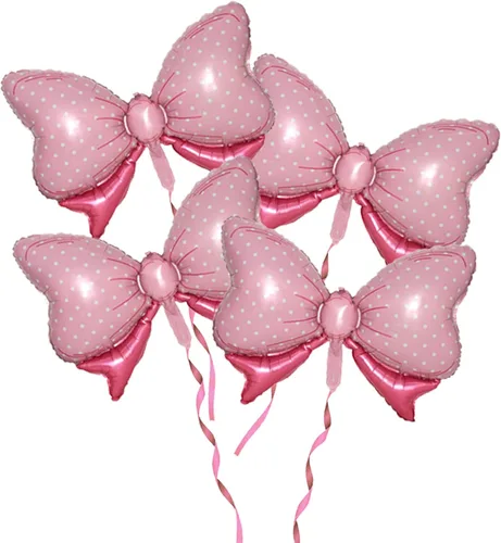 Miniatura 10 de Globo de papel de aluminio con forma de pajarita de 36 pulgadas, enorme globo azul con forma de moño para baby shower, boda, decoración de fiestas