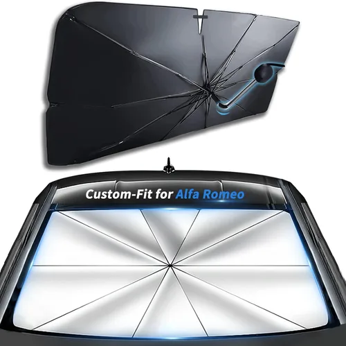 Miniatura 26 de Parasol a medida para el parabrisas de Porsche, parasol para automóvil con bloqueo UV y mango flexible de rotación de 360°, diseñado para accesorios