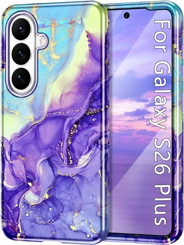 Miniatura 53 de Btscase para Samsung Galaxy S25, [Probado contra caídas de grado militar] Funda protectora de diseño de patrón de mármol, resistente, delgada