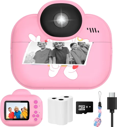 Miniatura 8 de Juguetes de cámara para niños, cámara de impresión instantánea para niños, cámaras para niños pequeños para niñas y niños, cámaras digitales HD
