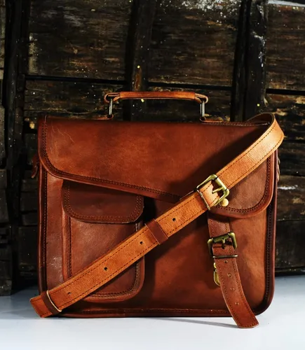 Miniatura 7 de URBAN DEZIRE Maletín pequeño de cuero genuino para hombre, bolso de mensajero para iPad Tab Tablet 11 compatible con producto de Apple