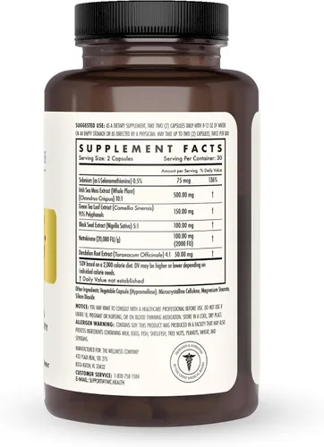 Miniatura 3 de The Wellness Company Spike Support - Desintoxicación, salud inmune, flujo sanguíneo, anticoagulante - Nattokinase, raíz de diente de león y Black