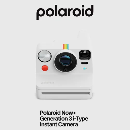 Miniatura 2 de Polaroid Now Plus Generation 3 - Cámara instantánea con sistema de enfoque automático de dos lentes y modo manual (blanco) Paquete con kit