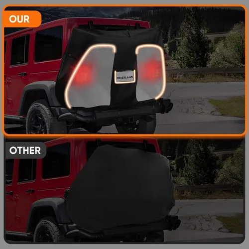 Miniatura 6 de NEVERLAND Funda para Bicicleta para Transporte en Portabicicletas - Funda Resistente 600D para Portabicicletas para 1 Bicicleta, Cubierta