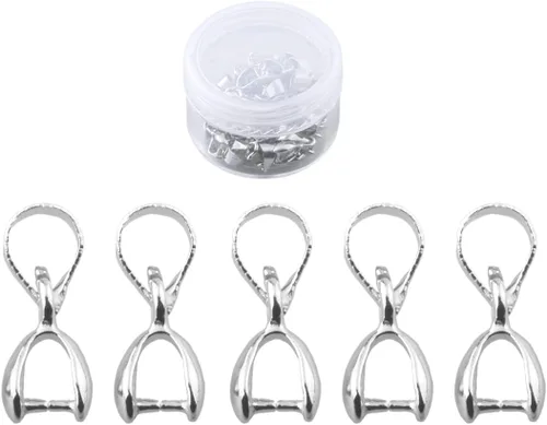 Miniatura 10 de 1 caja de 30 piezas de clip de clip de pellizco relleno de oro real para bricolaje fabricación de joyas (mezcla de 3 colores)