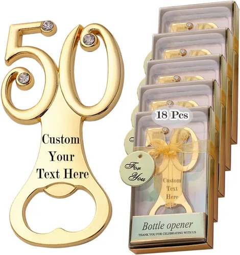 Miniatura 15 de 12 abridores de botellas creativos personalizados, abrebotellas en forma de números para regalos de fiesta de cumpleaños de 15 años, 15 aniversario