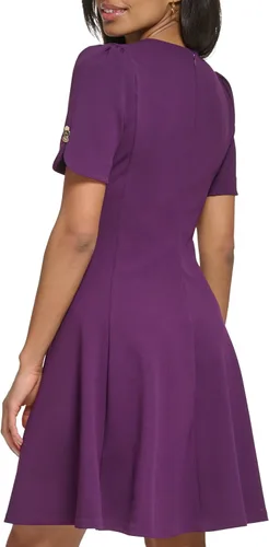 Miniatura 3 de DKNY Manga abotonada ajustada y acampanada para mujer