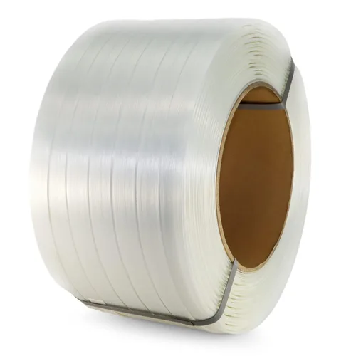 Miniatura 16 de Rollo de flejado de cable tejido de 1/2 pulgada x 1500 pies, tamaño de núcleo de 6 x 3 pulgadas, resistencia a la rotura de 650 libras - Fleje