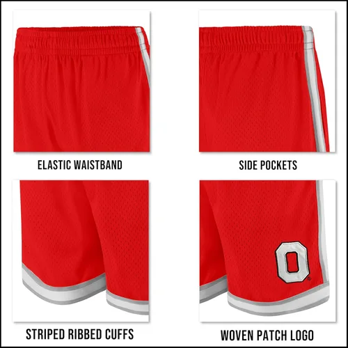 Miniatura 5 de Ultra Game Men's NCAA Official Active Knit Basketball Training Shorts - Classic Fit