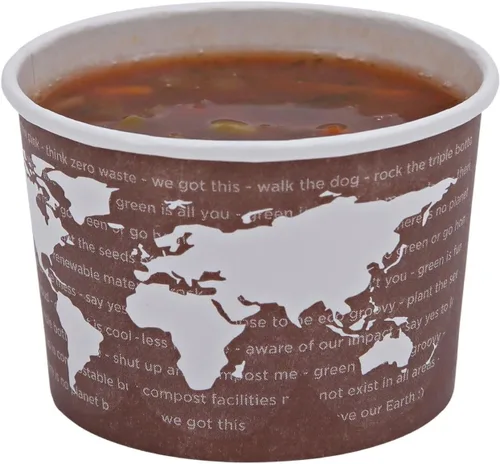 Miniatura 9 de Eco-Products, Inc Recipientes para sopa con diseño del mundo, Mixto, 1000