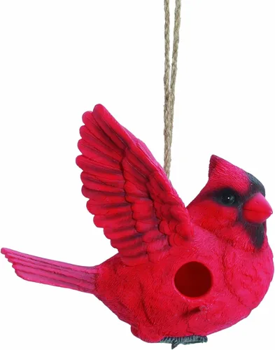 Miniatura 5 de Spoontiques - Birdhouse - Decoración de jardín - Casa decorativa para pájaros para decoración de patio y jardín - Novedad colgante para patio al