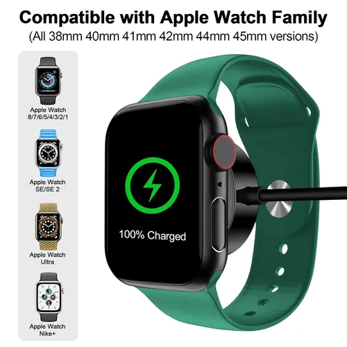Miniatura 2 de Cable de carga magnético para cargador de Apple Watch, puerto USB C, cable de carga inalámbrico compatible con iWatch Series