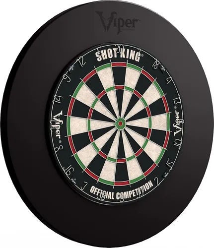 Miniatura 6 de Viper by GLD Products Guardian Dartboard Surround Sisal/Bristle Steel-Tip Dartboard Wall Protector, Black, for 17.75” Steel tip Dart Board