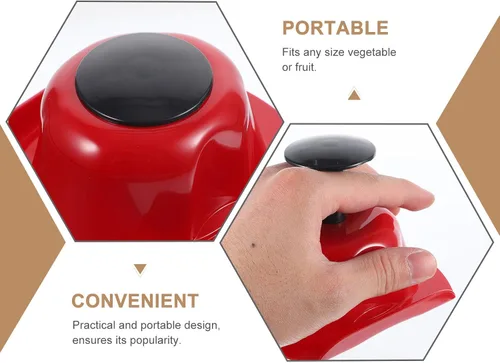 Miniatura 8 de DOITOOL Soporte de seguridad para cortar alimentos, protector de dedos para mandolina y rallador de verduras, 4.52 x 4.25 x 1.96 pulgadas, protector