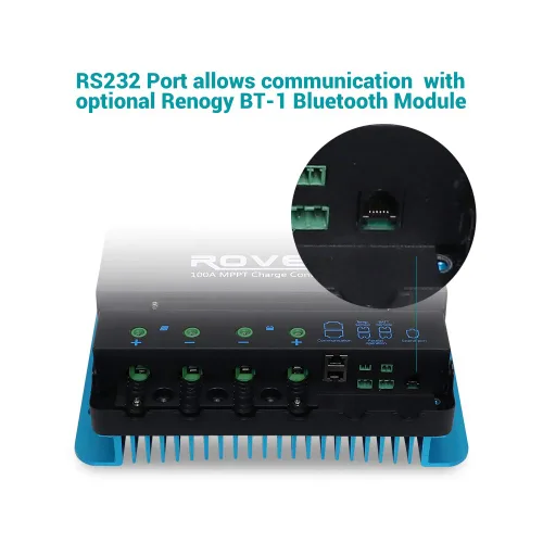 Miniatura 8 de Renogy 100A 12V/24V/36V/48V CC entrada MPPT controlador de carga solar, parámetro automático, pantalla LCD ajustable, regulador de panel solar apto