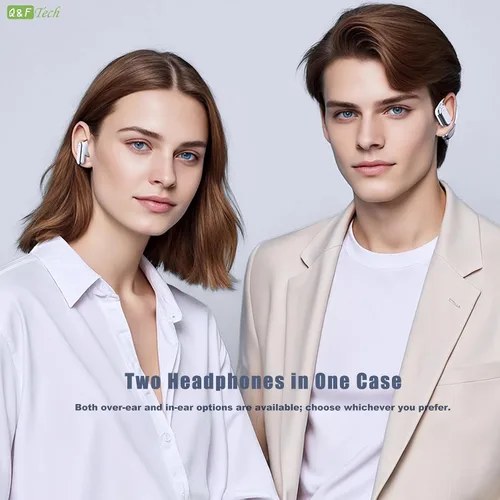 Miniatura 3 de Q&F Tech TWS - Auriculares inalámbricos Bluetooth que incluyen auriculares abiertos e intraurales, mini auriculares True Touch, llamadas de voz