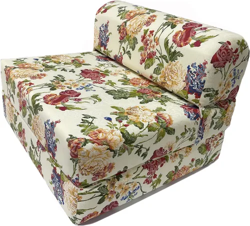 Miniatura 11 de D&D Futon Furniture Cama plegable de 70 x 32 x 6 pulgadas, color rojo y blanco, silla plegable para invitados, sofá, espuma de alta densidad, 1.8