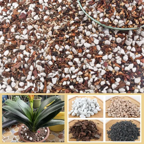 Miniatura 8 de Mezcla de suelo para bonsái de 2 cuartos de galón, lava, piedra pómez, corteza de pino y roca calcinada, mezcla orgánica natural para plantas