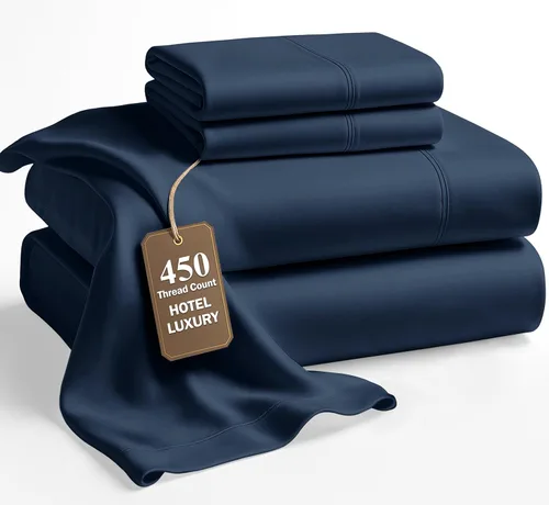 Miniatura 16 de LANE LINEN - Sábanas tamaño Split King para cama ajustable, 450 hilos, 100% algodón, 2 sábanas bajeras individuales XL, con bolsillo profundo, 05