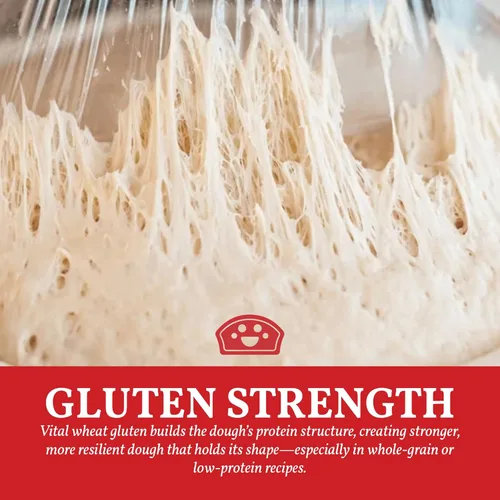 Miniatura 5 de Bakers Club Artisan Gluten de Trigo Vital 10oz - Potenciador de Harina para Pan, Alto en Proteínas, Harina de Seitán, Bajo en Carbohidratos, Vegano