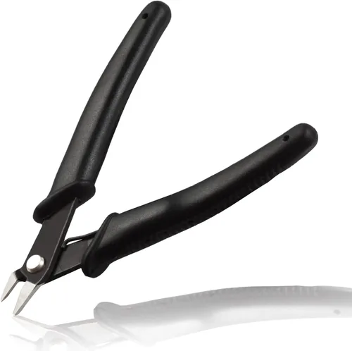 Alicates de corte electrónicos, mini cortador de alambre para fabricación de joyas, alicates de corte lateral más afilados, resorte interno,