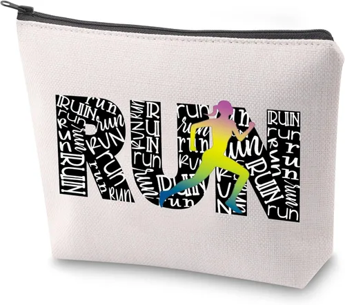 ZJXHPO Running Lover - Kit de supervivencia para corredor, bolsa de cosméticos para amantes de la maratón, regalo inspirado en el equipo de correr,