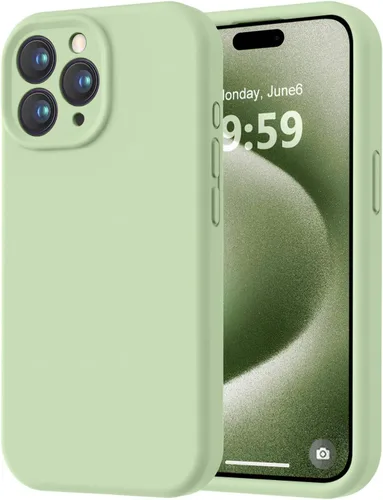 Miniatura 302 de LOVE 3000 Compatible con Funda para iPhone 15, [Cámara de Cobertura Completa de Silicona Suave] [Protección contra Caídas de 8 pies], Forro de Negro