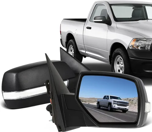 Miniatura 47 de ECCPP Juego de espejos de remolque, reemplazo en pareja, compatible con Chevy Silverado 1500 2500 HD 3500 Suburban 1500 2500 Tahoe para GMC Sierra
