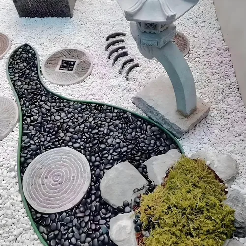 Miniatura 7 de Calofulston Piedra Negra de 15 Libras, Piedras Pequeñas de Río Guijarros para Plantas, Jarrones, Paisajismo, Rocas Decorativas Altamente Pulidas