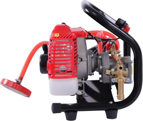 Miniatura 3 de Pulverizador de polvo de niebla de alta presión de 26CC de 2 tiempos, máquina de pulverización agrícola de gasolina de mano 0.9HP, pulverizador a