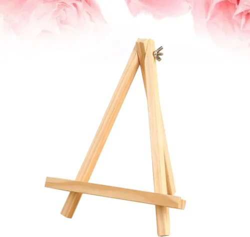 Miniatura 6 de NUOBESTY Caballete de madera de bambú para pintura infantil, 1 unidad