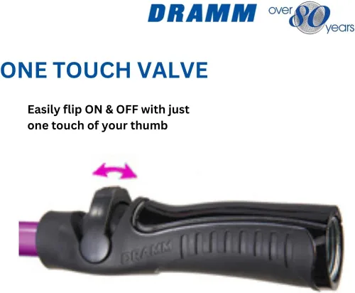 Miniatura 5 de Dramm RainSelect - Varita de lluvia – Varita de riego de aluminio de 16 pulgadas con cabezal rociador ajustable de 9 patrones y válvula de control