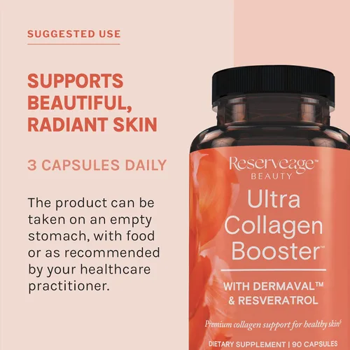 Miniatura 5 de Reserveage Ultra Collagen Booster, ayuda a mejorar la elasticidad y firmeza de la piel, 90 cápsulas