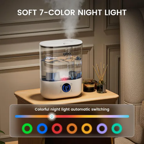 Miniatura 8 de GTPLAYER Humidificadores inteligentes para recámara, 5L Humidificador de llenado superior super grande difusor de aceite esencial para bebé