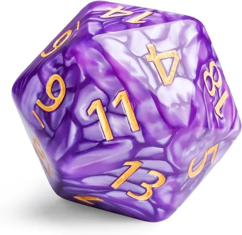 Miniatura 12 de Handan 6 Piezas D20 Dados Poliédricos, Dados DND de 20 Caras, Dados Grandes de Perla de 22mm Mezcla de Colores, Conjunto de Dados D&D de 20 Caras