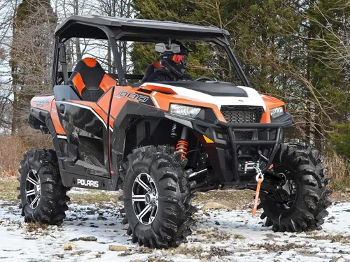 Miniatura 4 de SuperATV - Brazos en A arqueados resistentes para Polaris General 1000 (2016) - 1.5" de desplazamiento - Negro