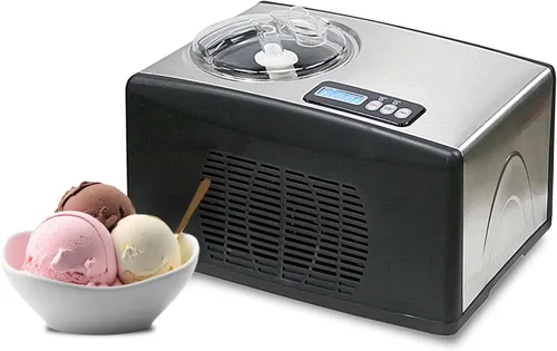 Miniatura 8 de Whynter Máquina automática para hacer helados y yogur de 2 cuartos de galón con compresor integrado, pantalla digital LCD y temporizador, sin Oro