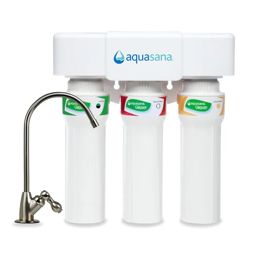 Miniatura 11 de Sistema de filtro de agua Aquasana para debajo del fregadero - Reduce PFAS, plomo y cloro en el agua potable - Filtración de clarium para la cocina