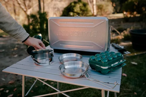 Miniatura 6 de Stansport - Recipiente para huevos para acampar y viajar