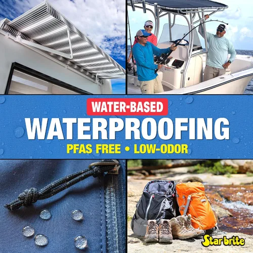 Miniatura 3 de STAR BRITE Sellador Impermeable a Base de Agua de Bajo Olor - Añade y Restaura Resistencia al Agua y Protección UV para Telas Nuevas, Delicadas